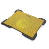 Omega Cyclone Notebook Βάση Ψύξης με 2 Θύρες USB και 5 Ανεμιστήρες για Laptops 17" Κίτρινο OMNCP8098Y